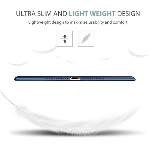 ProCase Smart Case iPad 9.7 5th 6th Gen Slim Stand Cover Frosted Back Navy NEW - Picture 5 of 8